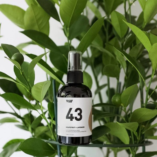 43 Spray for Refreshing Clothing with Leafy Background