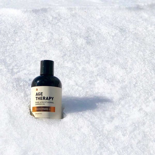 Apricot Kernel Age Therapy Carrier Oil in Snow
