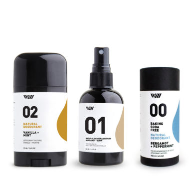 Natural Deodorant Variety Bundle by Way of Will