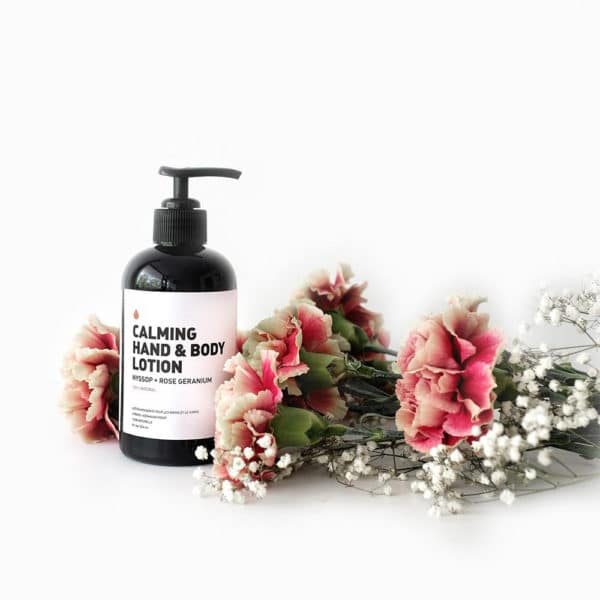 calming hand and body lotion floral